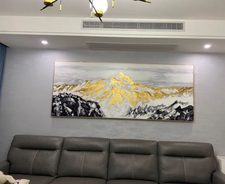 手繪油畫金箔背有靠山貴人立體厚油裝飾畫藝術掛畫沙發牆辦公室財位掛畫 手繪油畫金箔背有靠山貴人立體厚油裝飾畫藝術掛畫沙發牆辦公室財位掛畫