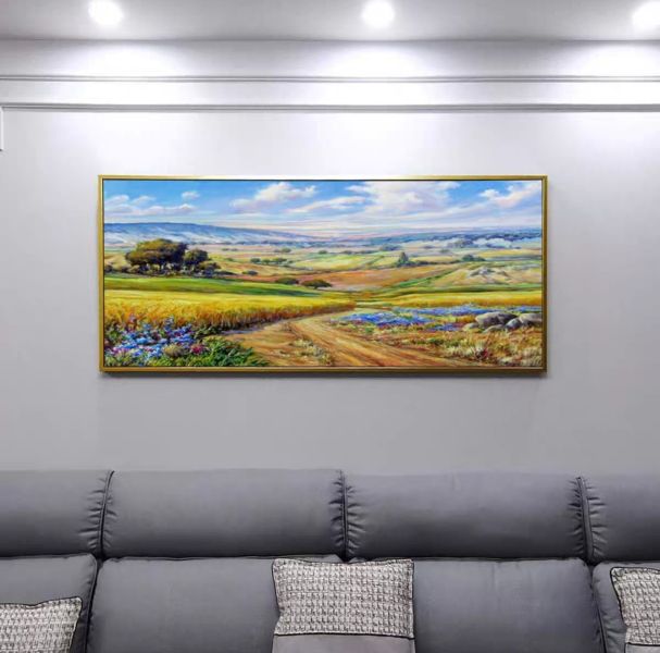 手繪油畫高訂款現代美式黃金稻穗風景裝飾畫沙發牆買畫首選 手繪油畫高訂款現代美式黃金稻穗風景裝飾畫沙發牆買畫首選