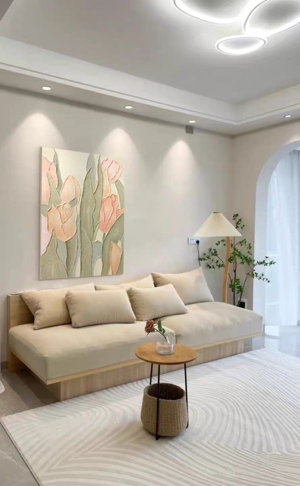 手繪油畫韓系奶油溫柔花卉裝飾畫藝術掛畫買畫首選 手繪油畫韓系奶油溫柔花卉裝飾畫藝術掛畫買畫首選