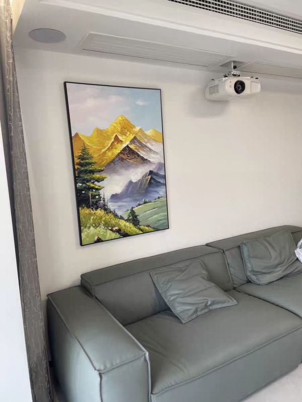 手繪油畫金山靠山貴人相助沙發牆客廳裝飾畫藝術掛畫送禮自用 手繪油畫金山靠山貴人相助沙發牆客廳裝飾畫藝術掛畫送禮自用