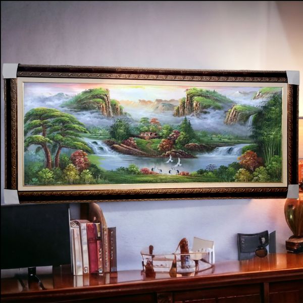 手繪油畫沉穩招財聚寶盆藝術風水掛畫辦公室客廳沙發牆買畫首選送禮自用四十年畫廊老店經營品質保證 手繪油畫沉穩招財聚寶盆藝術風水掛畫辦公室客廳沙發牆買畫首選送禮自用四十年畫廊老店經營品質保證