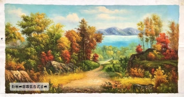 純手繪油畫美式鄉村優美風景客廳玄關無框畫裝飾畫 純手繪油畫美式鄉村優美風景客廳玄關無框畫裝飾畫