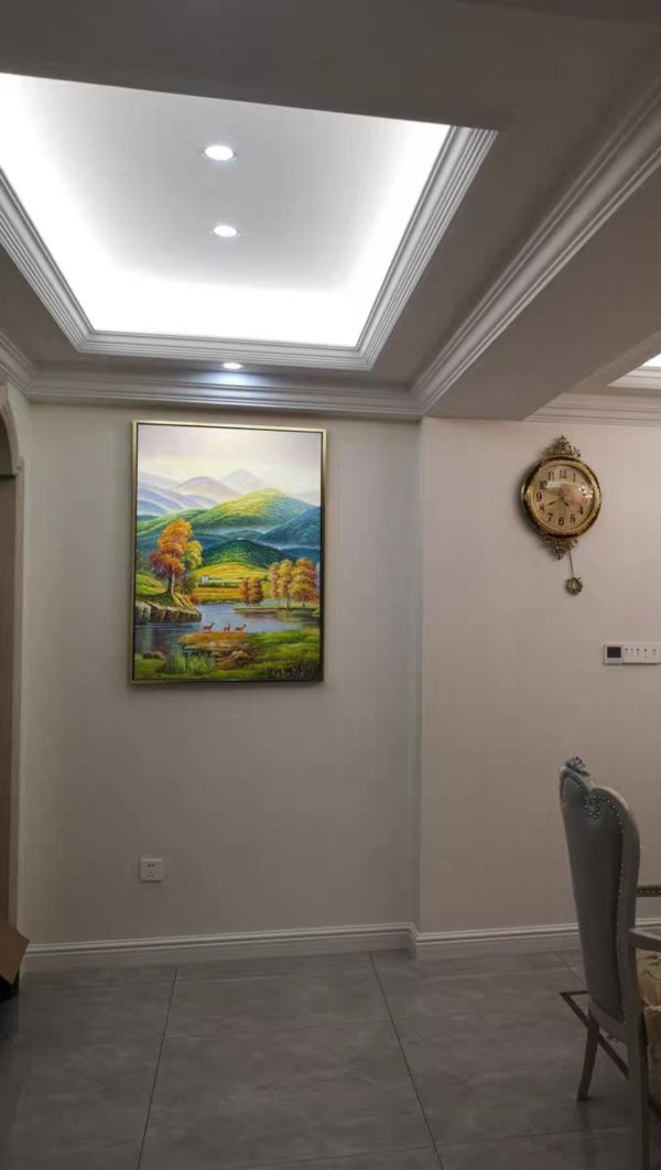 手繪油畫歐式山水畫財鹿金元寶裝飾畫風水畫買畫首選 手繪油畫歐式山水畫財鹿金元寶裝飾畫風水畫買畫首選