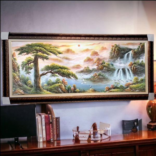 手繪油畫旭日東昇源遠流長聚寶盆招財山水畫風水師推薦財位掛畫全台第一買畫首選 手繪油畫旭日東昇源遠流長聚寶盆招財山水畫風水師推薦財位掛畫全台第一買畫首選掛畫, 油畫, 開運招財, 客廳掛畫, 招財, 開運, 風水畫, 山水畫, 招財聚寶盆, 玄關畫, 發財樹, 裝飾畫, 金箔畫, 開運畫, 玄關擺飾, 字畫, 藝術畫, 招財畫, 客廳畫, 財位, 玄關掛畫, 黃金畫, 客廳 畫, 金錢樹, 黃金樹, 風水油畫, 客廳裝飾