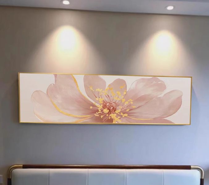 手繪油畫柔和療癒花卉臥室床頭裝飾畫買畫首選 手繪油畫柔和療癒花卉臥室床頭裝飾畫買畫首選