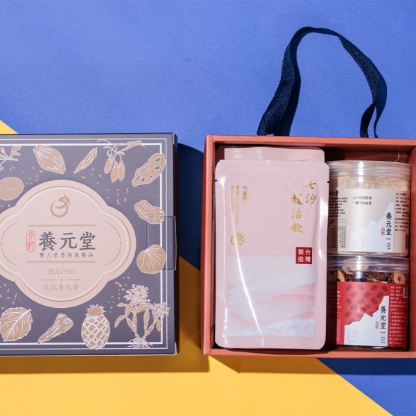 中秋臻藏禮盒(中款B) 送禮,中秋節,健康,養生,漢方,心意,四物飲,養顏美容,草本,保養,杏仁粉,補氣,養氣,紅棗脆片,果乾,天然