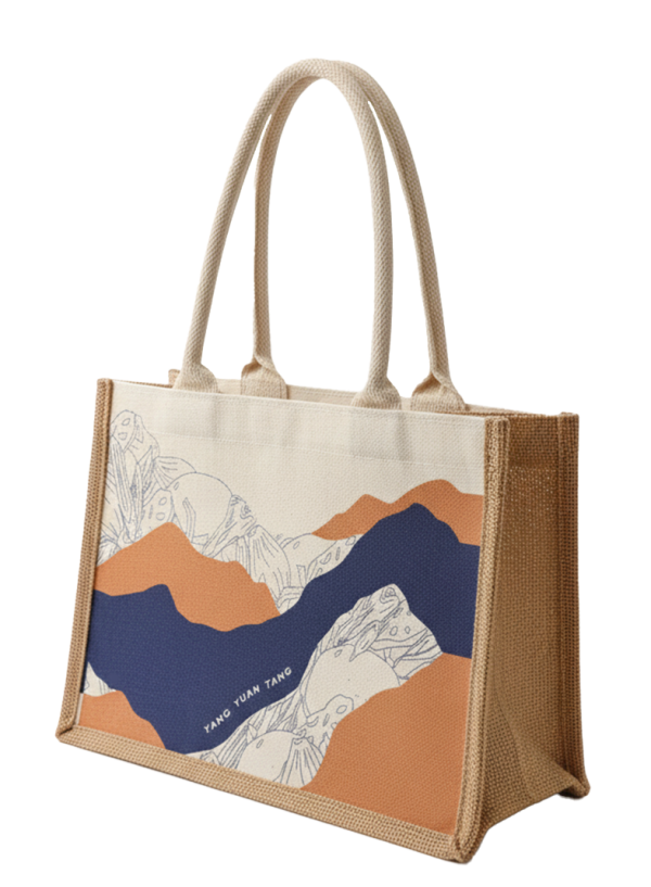 品牌麻布手提袋乙個 