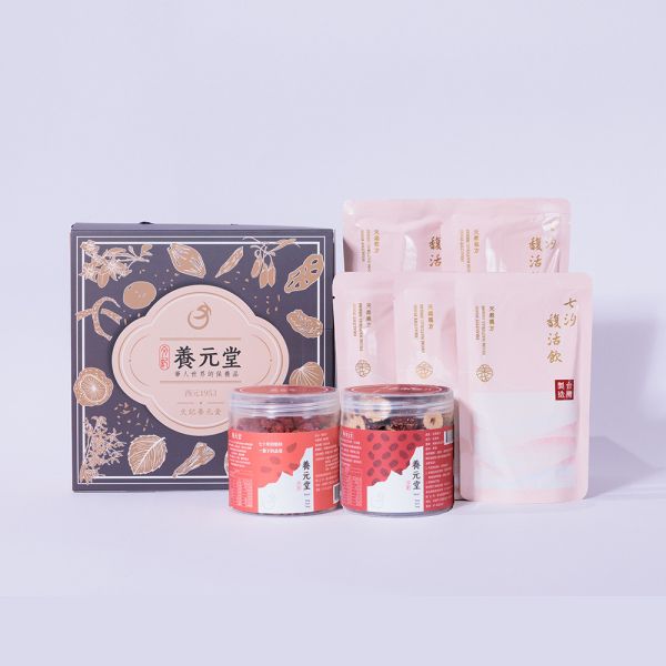 中秋臻藏禮盒(中款C) 送禮,中秋節,健康,養生,漢方,心意,四物飲,養顏美容,草本,保養,紅棗脆片,補氣,養氣,果乾,天然,枸杞乾,泡茶,煲湯