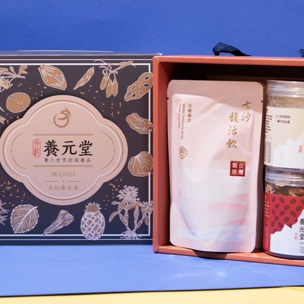 中秋臻藏禮盒(中款B) 送禮,中秋節,健康,養生,漢方,心意,四物飲,養顏美容,草本,保養,杏仁粉,補氣,養氣,紅棗脆片,果乾,天然