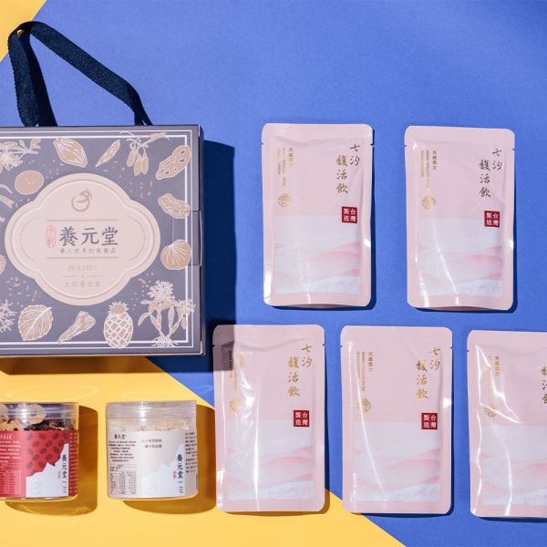 中秋臻藏禮盒(中款B) 送禮,中秋節,健康,養生,漢方,心意,四物飲,養顏美容,草本,保養,杏仁粉,補氣,養氣,紅棗脆片,果乾,天然