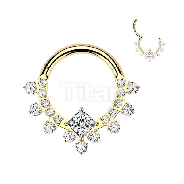 24K PVD-閃耀光芒正面環 40en歐美耳飾,歐美耳環,14K耳環,不過敏耳環,歐美風格,14k純金,輕奢耳飾,鈦金屬,鈦合金