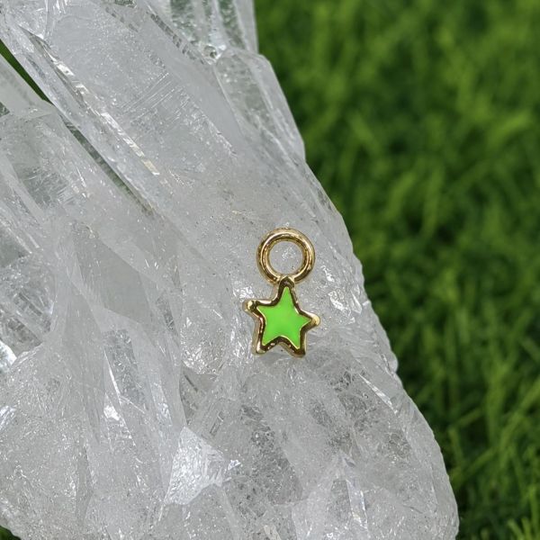 Pupil Hall - 星星掛墜Star Charm 40en歐美耳飾,歐美耳環,14K耳環,不過敏耳環,歐美風格,14k純金,輕奢耳飾,鈦金屬,鈦合金