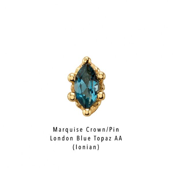 客訂BVLA - Marquise Crown 40en歐美耳飾,歐美耳環,14K耳環,不過敏耳環,歐美風格,14k純金,輕奢耳飾,鈦金屬,鈦合金
