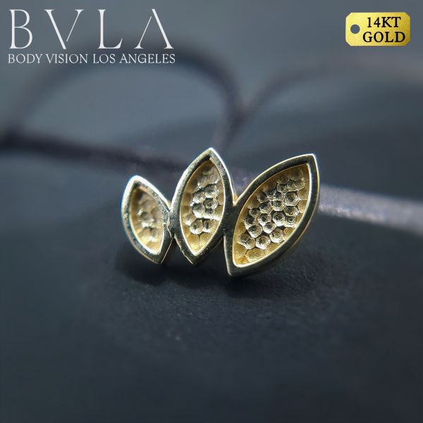BVLA - 敲敲三葉 40en歐美耳飾,歐美耳環,14K耳環,不過敏耳環,歐美風格,14k純金,輕奢耳飾,鈦金屬,鈦合金