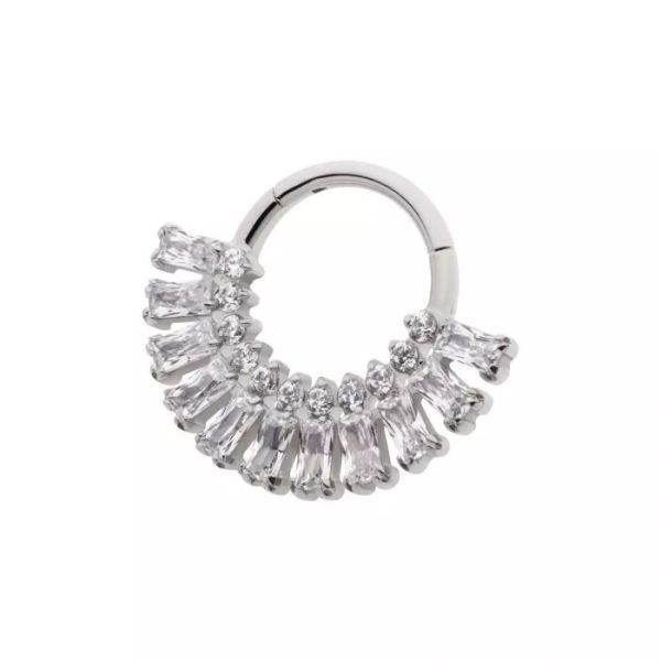Ti-法式方鑽環 40en歐美耳飾,歐美耳環,14K耳環,不過敏耳環,歐美風格,14k純金,輕奢耳飾,鈦金屬,鈦合金