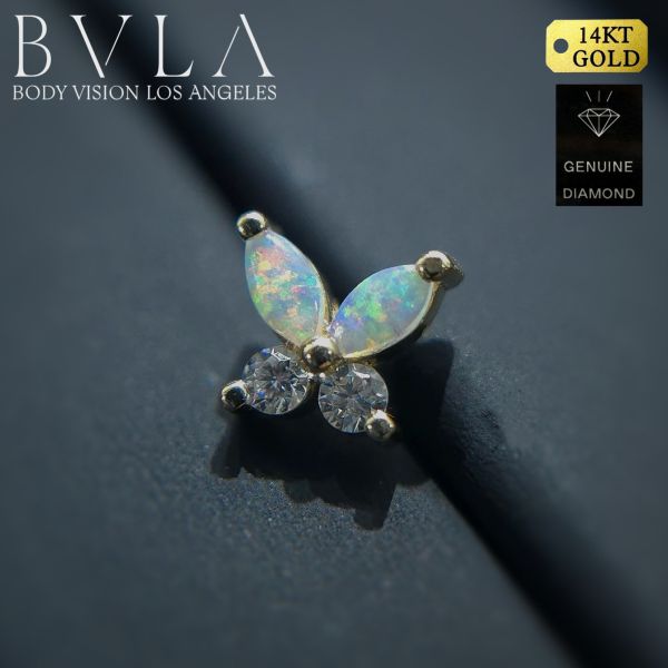 BVLA - 天然寶石之蝶 40en歐美耳飾,歐美耳環,14K耳環,不過敏耳環,歐美風格,14k純金,輕奢耳飾,鈦金屬,鈦合金