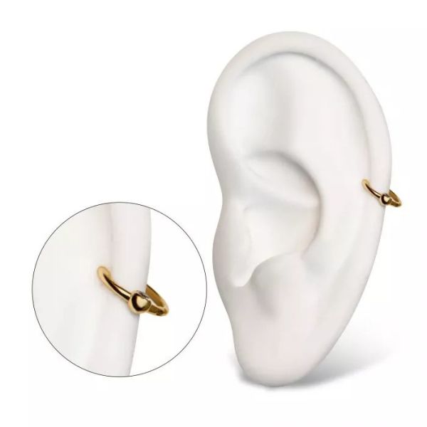 14K-蛋白石側環 40en歐美耳飾,歐美耳環,14K耳環,不過敏耳環,歐美風格,14k純金,輕奢耳飾