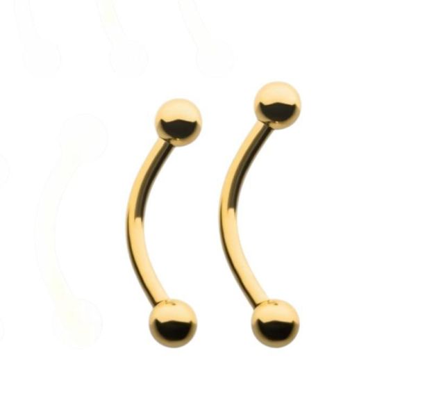 24K PVD-圓球肚環 40en歐美耳飾,歐美耳環,14K耳環,不過敏耳環,歐美風格,39k純金,輕奢耳飾,實驗室培育鑽