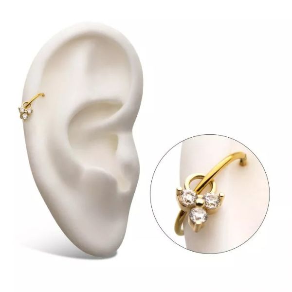 14K-三圓鑽吊墜 40en歐美耳飾,歐美耳環,14K耳環,不過敏耳環,歐美風格,14k純金,輕奢耳飾,實驗室培育鑽
