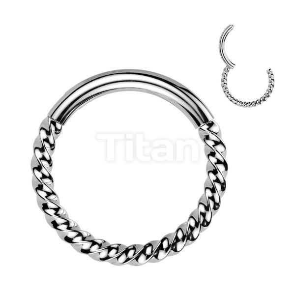 Ti-扭結之環 40en歐美耳飾,歐美耳環,14K耳環,不過敏耳環,歐美風格,14k純金,輕奢耳飾,鈦金屬,鈦合金