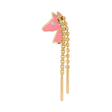 Pupil Hall - 長髮小馬Mane 40en歐美耳飾,歐美耳環,14K耳環,不過敏耳環,歐美風格,14k純金,輕奢耳飾,鈦金屬,鈦合金