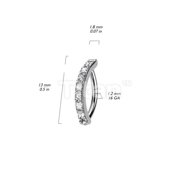 Ti-弧面CZ環 40en歐美耳飾,歐美耳環,14K耳環,不過敏耳環,歐美風格,39k純金,輕奢耳飾,實驗室培育鑽