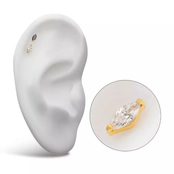 24K PVD-侯爵夫人 40en歐美耳飾,歐美耳環,14K耳環,不過敏耳環,歐美風格,14k純金,輕奢耳飾,實驗室培育鑽