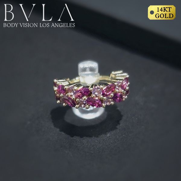 BVLA - 華麗雙層環 40en歐美耳飾,歐美耳環,14K耳環,不過敏耳環,歐美風格,14k純金,輕奢耳飾,鈦金屬,鈦合金