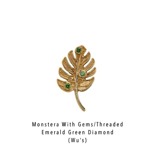 客訂BVLA - Monstera 40en歐美耳飾,歐美耳環,14K耳環,不過敏耳環,歐美風格,14k純金,輕奢耳飾,鈦金屬,鈦合金