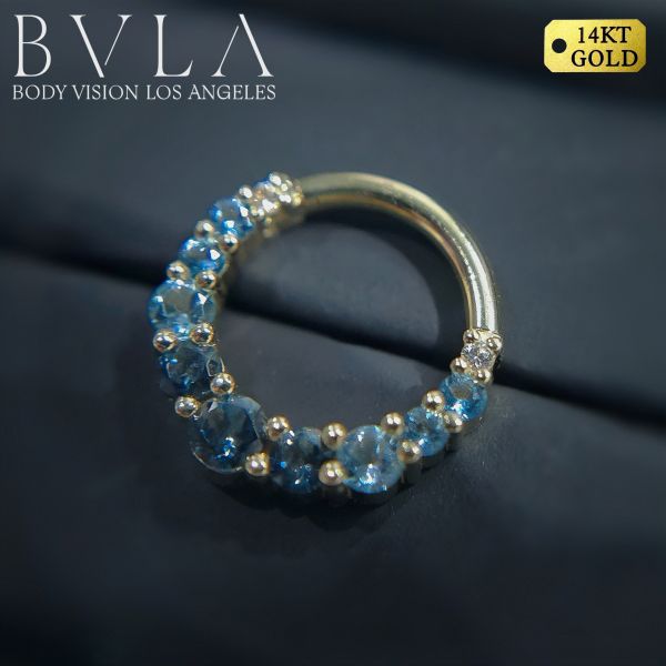 客訂BVLA - 漸層鑽環 40en歐美耳飾,歐美耳環,14K耳環,不過敏耳環,歐美風格,14k純金,輕奢耳飾,鈦金屬,鈦合金