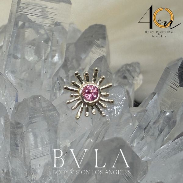 BVLA - 鑲鑽太陽(大) 40en歐美耳飾,歐美耳環,14K耳環,不過敏耳環,歐美風格,14k純金,輕奢耳飾,鈦金屬,鈦合金