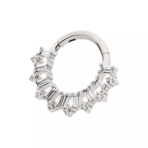 Ti-簍空方鑽環 40en歐美耳飾,歐美耳環,14K耳環,不過敏耳環,歐美風格,18k純金,輕奢耳飾,實驗室培育鑽