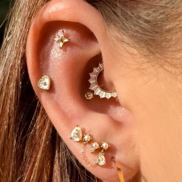 BD-十字珍珠母貝 40en歐美耳飾,歐美耳環,14K耳環,不過敏耳環,歐美風格,14k純金,輕奢耳飾,鈦金屬,鈦合金