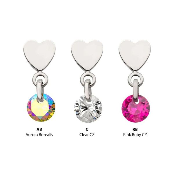 Platinum PVD-愛心掛墜 40en歐美耳飾,歐美耳環,14K耳環,不過敏耳環,歐美風格,14k純金,輕奢耳飾,鈦金屬,鈦合金