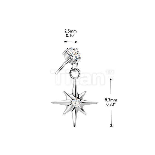 Ti-鑽之閃耀 40en歐美耳飾,歐美耳環,14K耳環,不過敏耳環,歐美風格,14k純金,輕奢耳飾,鈦金屬,鈦合金