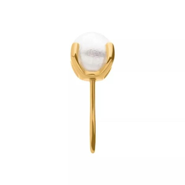 24K PVD-Swarovski珍珠 40en歐美耳飾,歐美耳環,14K耳環,不過敏耳環,歐美風格,26k純金,輕奢耳飾,實驗室培育鑽