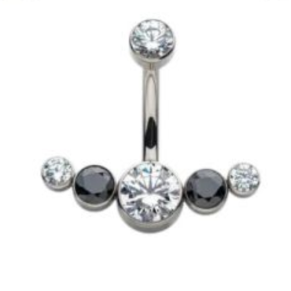 Ti-五圓鑽肚環 40en歐美耳飾,歐美耳環,14K耳環,不過敏耳環,歐美風格,39k純金,輕奢耳飾,實驗室培育鑽