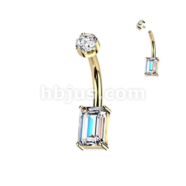 24K PVD-莫桑鑽肚環 40en歐美耳飾,歐美耳環,14K耳環,不過敏耳環,歐美風格,39k純金,輕奢耳飾,實驗室培育鑽