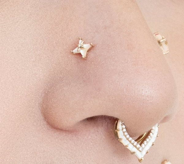 BD-十字珍珠母貝 40en歐美耳飾,歐美耳環,14K耳環,不過敏耳環,歐美風格,14k純金,輕奢耳飾,鈦金屬,鈦合金