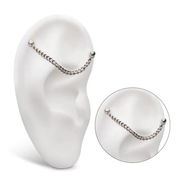 Ti-必備單鏈 40en歐美耳飾,歐美耳環,14K耳環,不過敏耳環,歐美風格,14k純金,輕奢耳飾,實驗室培育鑽