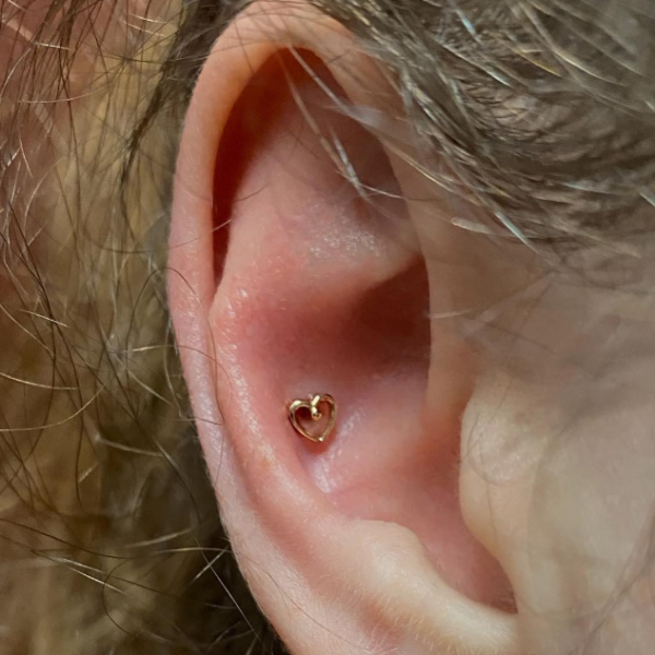 Junipurr-鏤空愛心 40en歐美耳飾,歐美耳環,14K耳環,不過敏耳環,歐美風格,19k純金,輕奢耳飾,實驗室培育鑽