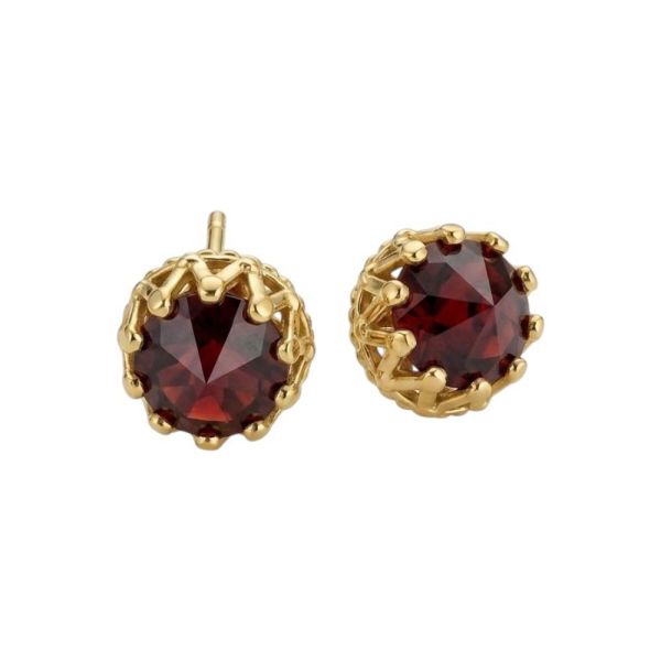 Anatometal-18K鉚釘皇冠 40en歐美耳飾,歐美耳環,14K耳環,不過敏耳環,歐美風格,19k純金,輕奢耳飾,實驗室培育鑽