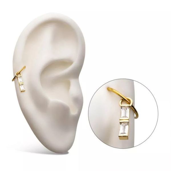 14K-雙方鑽吊飾 40en歐美耳飾,歐美耳環,14K耳環,不過敏耳環,歐美風格,14k純金,輕奢耳飾