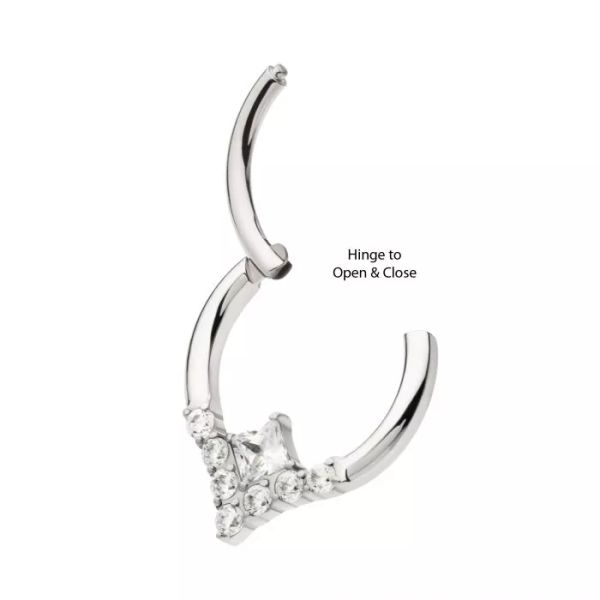 Ti-V型多鑽環 40en歐美耳飾,歐美耳環,14K耳環,不過敏耳環,歐美風格,38k純金,輕奢耳飾,實驗室培育鑽