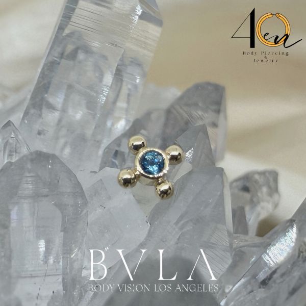 BVLA - 十字四金珠 40en歐美耳飾,歐美耳環,14K耳環,不過敏耳環,歐美風格,14k純金,輕奢耳飾,鈦金屬,鈦合金