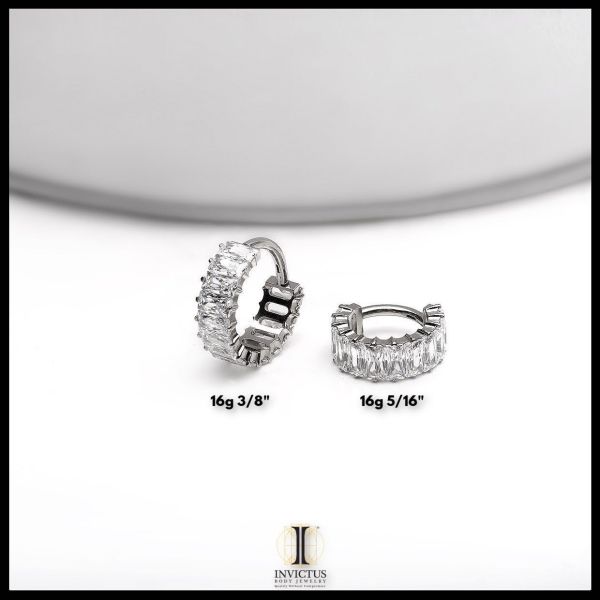 Ti-閃耀方鑽環 40en歐美耳飾,歐美耳環,14K耳環,不過敏耳環,歐美風格,24k純金,輕奢耳飾,實驗室培育鑽