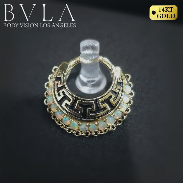 客訂BVLA - 鼻中膈三層環 40en歐美耳飾,歐美耳環,14K耳環,不過敏耳環,歐美風格,14k純金,輕奢耳飾,鈦金屬,鈦合金