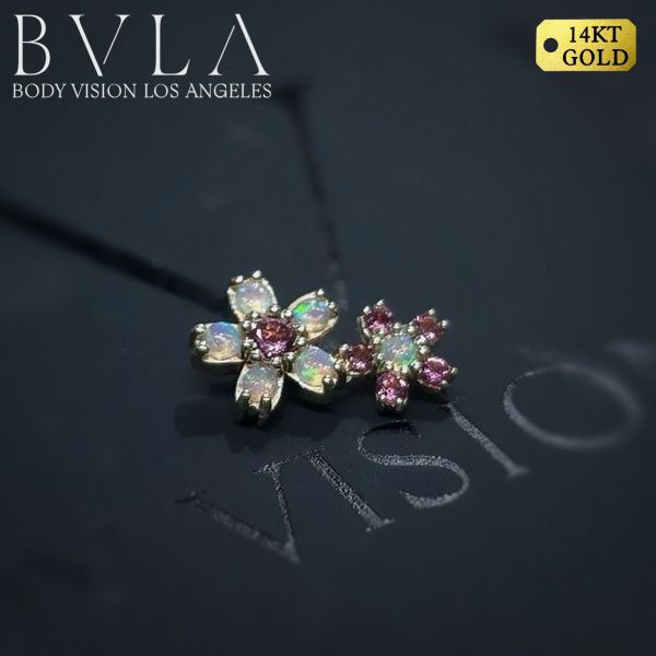 BVLA - 櫻花錦簇 40en歐美耳飾,歐美耳環,14K耳環,不過敏耳環,歐美風格,14k純金,輕奢耳飾,鈦金屬,鈦合金