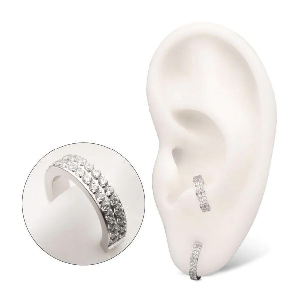 Platinum PVD-滿鑽寬環 40en歐美耳飾,歐美耳環,14K耳環,不過敏耳環,歐美風格,14k純金,輕奢耳飾,鈦金屬,鈦合金