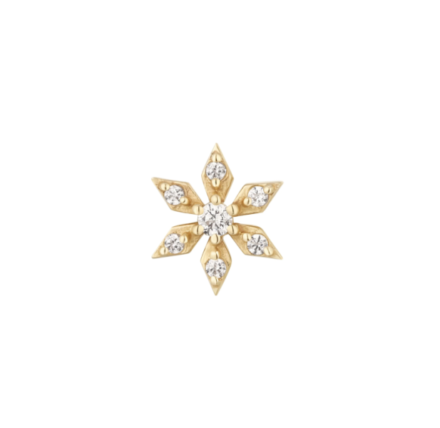 BD-Swarovski雪花 40en歐美耳飾,歐美耳環,14K耳環,不過敏耳環,歐美風格,14k純金,輕奢耳飾,鈦金屬,鈦合金